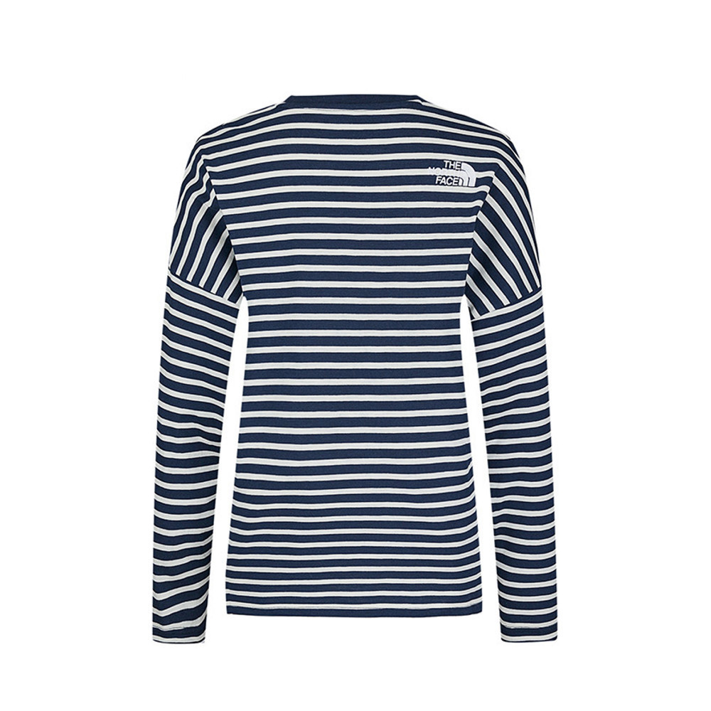 The North Face北面女款米白色舒適柔軟長袖上衣｜8F0UQLI