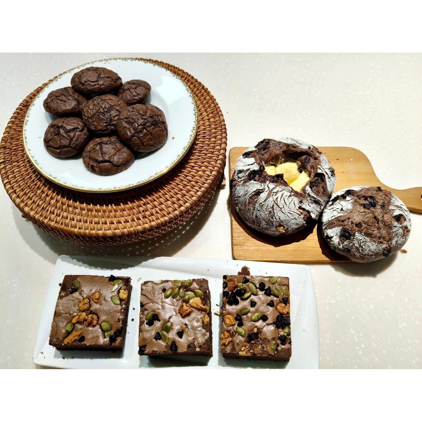 (南崁店)9月25日(四)9:30-15:30【 林芳維老師｜布朗尼三重奏-從餅乾．歐包到巧克力】