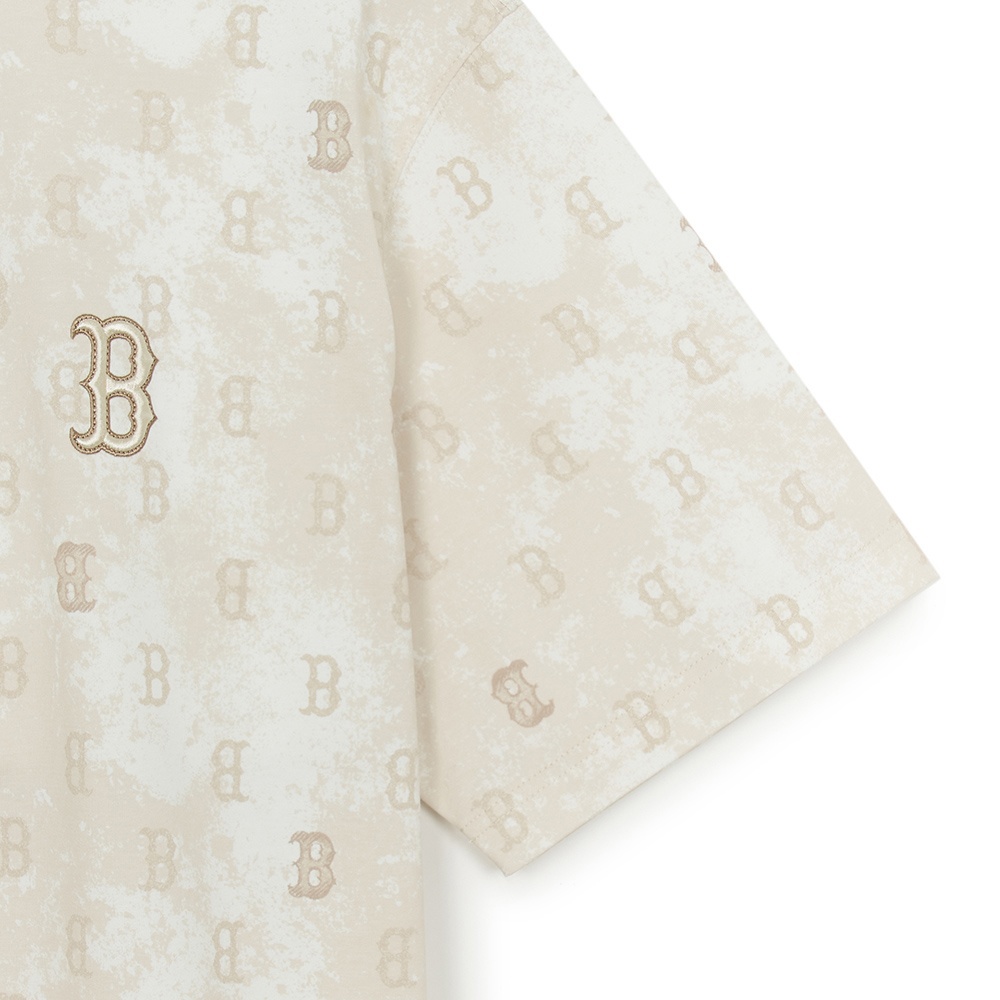 MLB 短袖T恤 Monogram系列 波士頓紅襪隊  (3ATSM0954-43SAL)