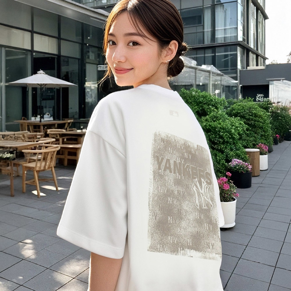 MLB 短袖T恤 Monogram系列 紐約洋基隊  (3ATSM0854-50IVS)