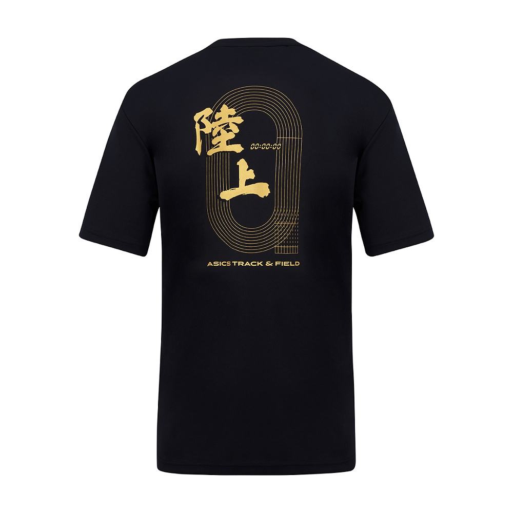 短袖上衣 男女中性款 漢字 亞洲版 田徑上衣 2093A232-001