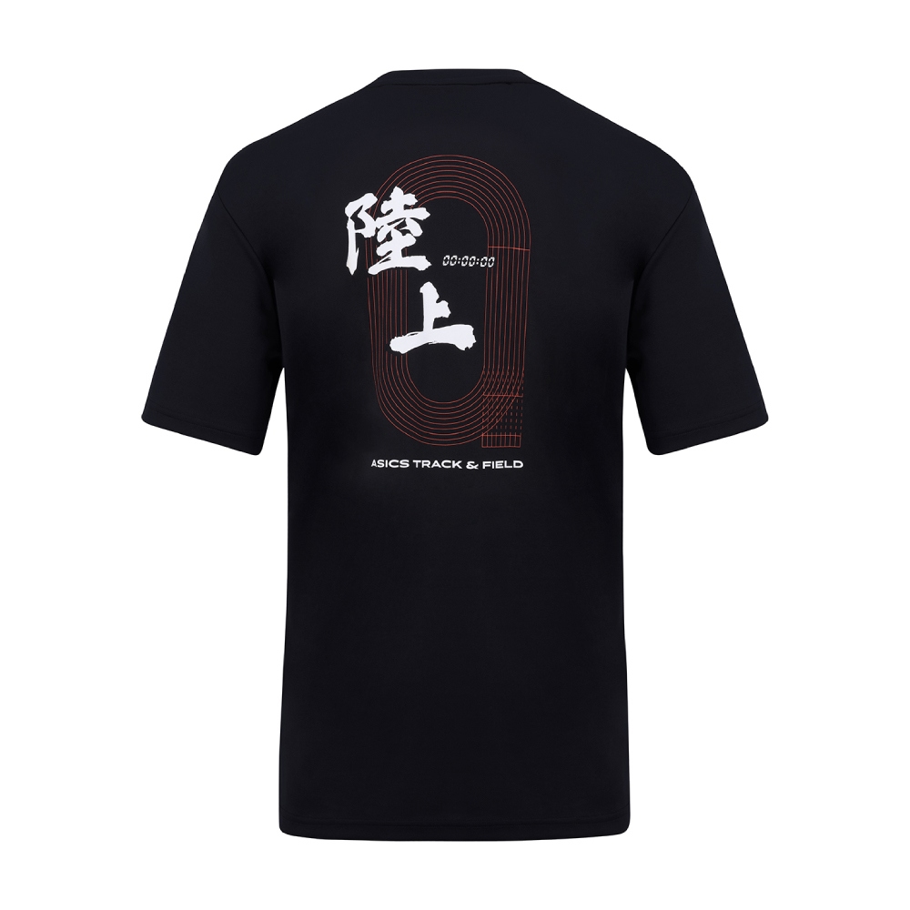 短袖上衣 男女中性款 漢字 亞洲版 田徑上衣 2093A232-002