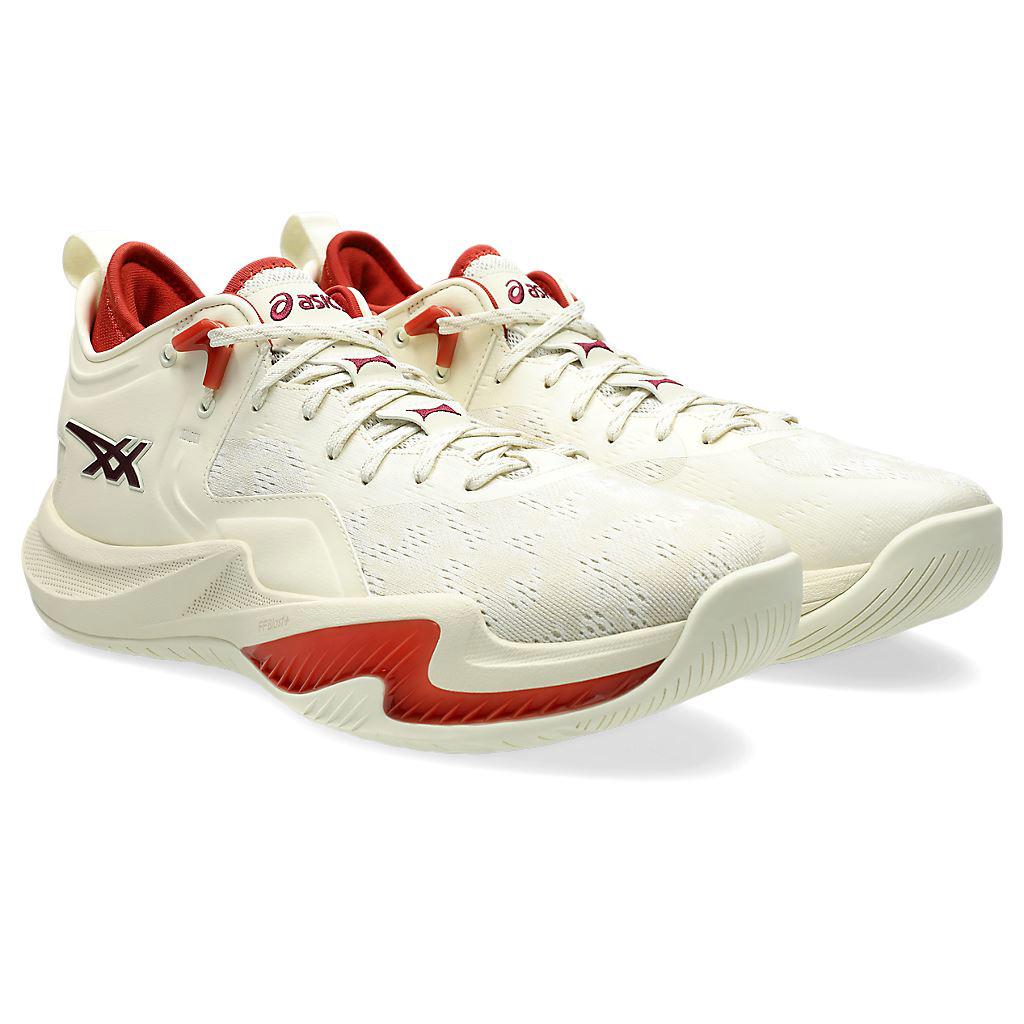 シューズ(男性用) Asics NOVA SURGE LOW VANILA Asics Men's Basketball shoes NOVA SURGE LOW White/Light Steel