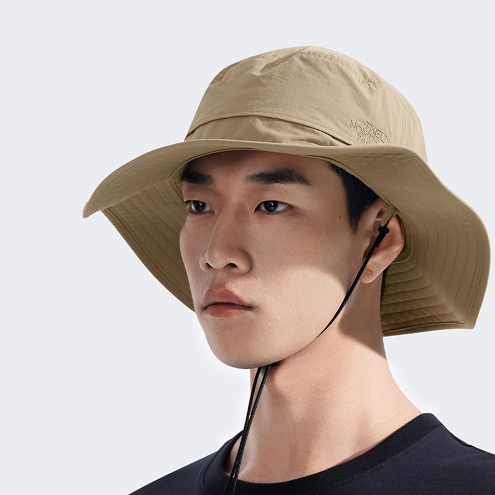 The North Face北面男女款棕色多功能防曬漁夫帽｜5FX678S