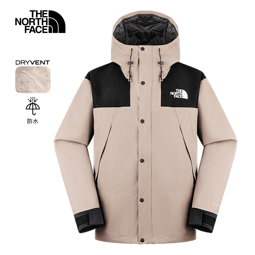 The North Face 經典ICON男款棕色DRYVENT防水衝鋒衣｜88XFDHO－疾風旗艦店