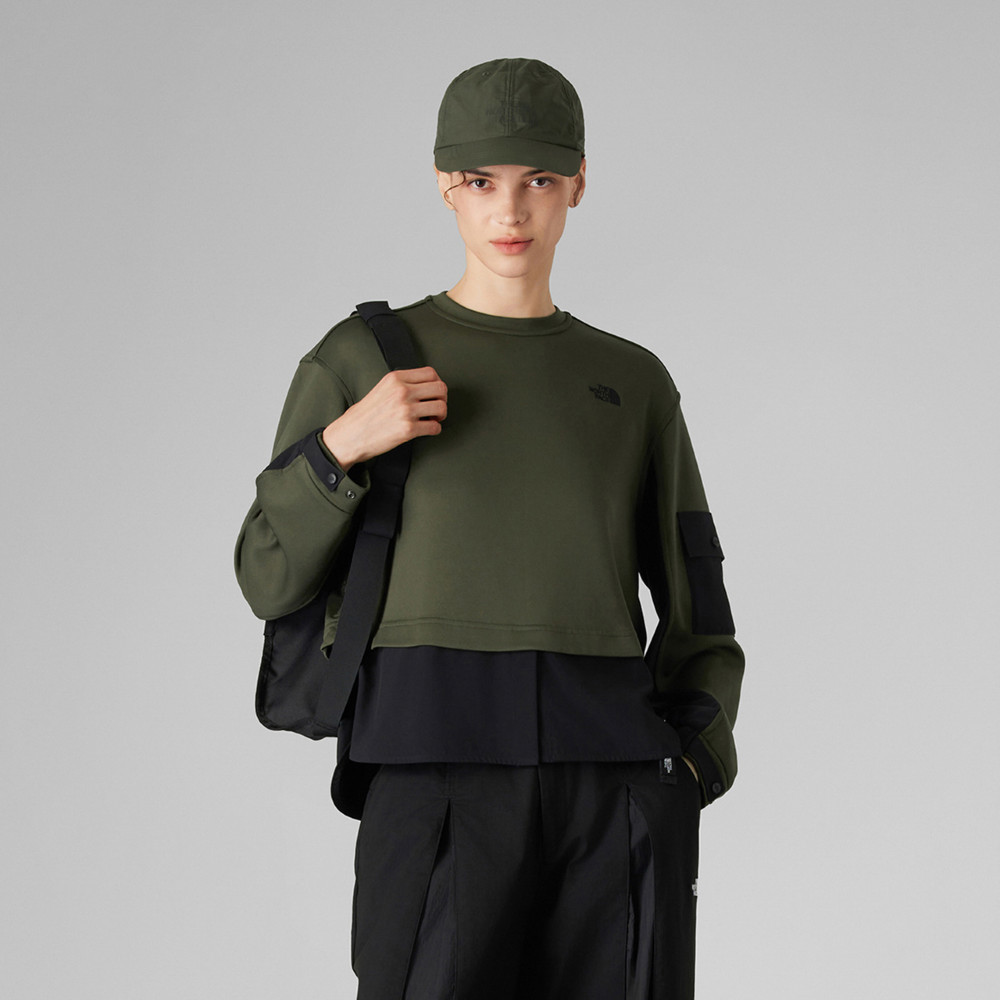 UE女款灰褐色UPF防曬長袖上衣｜8E8621L