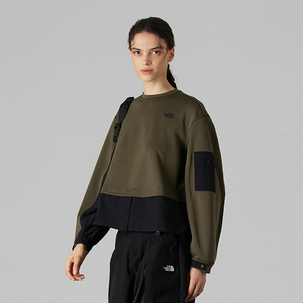 UE女款灰褐色UPF防曬長袖上衣｜8E8621L