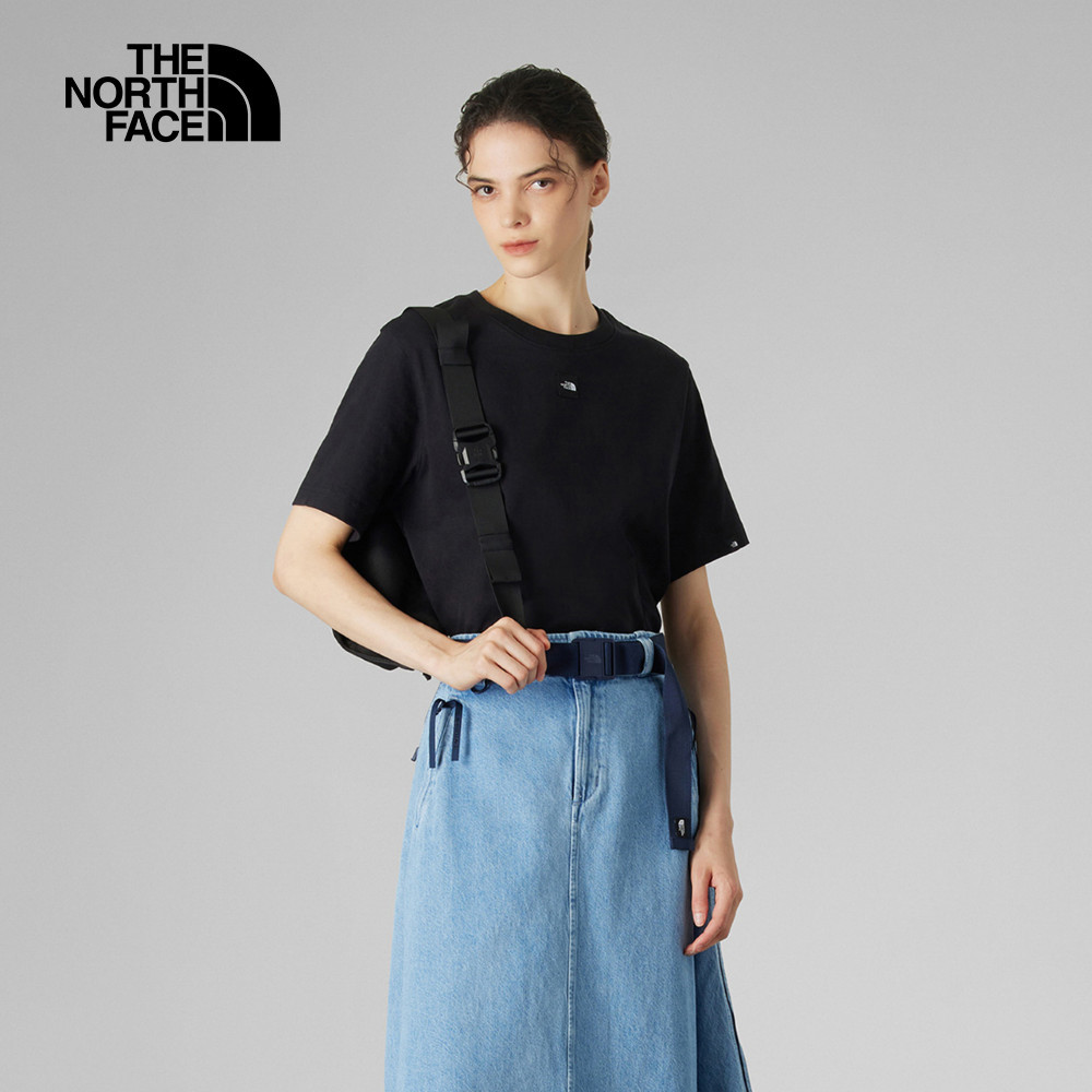 UE女款黑色純棉短袖T恤｜8BUHJK3