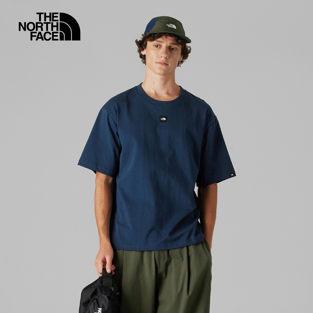 UE男款藍色純棉短袖T恤｜8BTV8K2