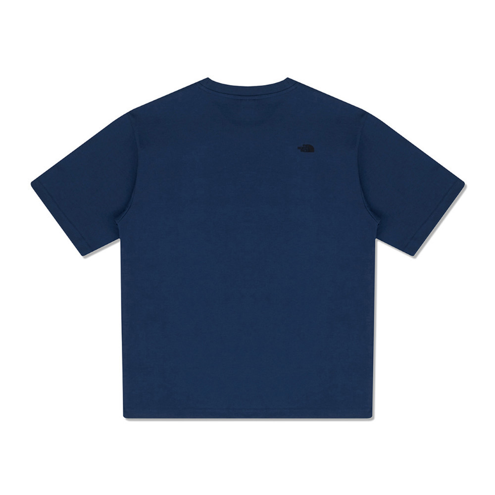 UE男款藍色純棉短袖T恤｜8BTV8K2