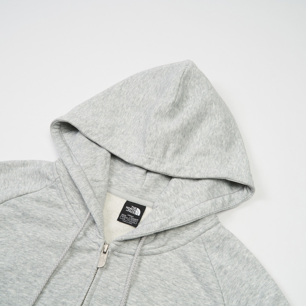 The North Face北面男女款灰色連帽外套｜8F0HDYX
