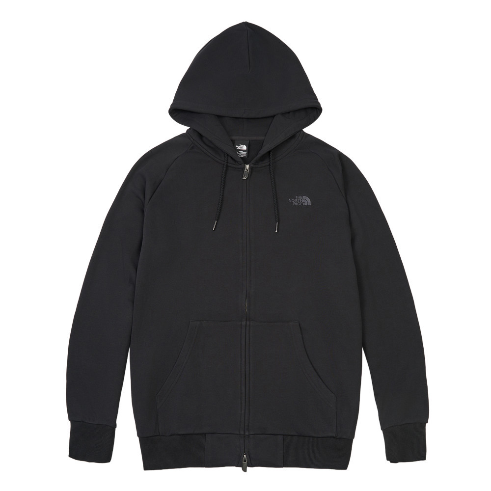 The North Face北面男女款黑色連帽外套｜8F0HJK3