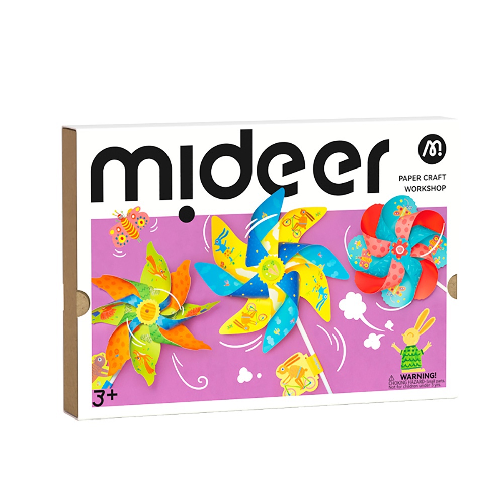 MiDeer 摺紙藝術DIY遊戲組-童趣風車