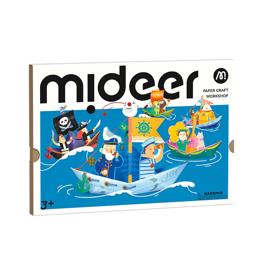 MiDeer 摺紙藝術DIY遊戲組-航海冒險(防水材質)