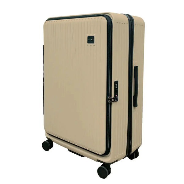 【NaSaDen 納莎登】全面75折↘25/29吋 萊茵系列前開行李箱 復刻駝金-廠商直送