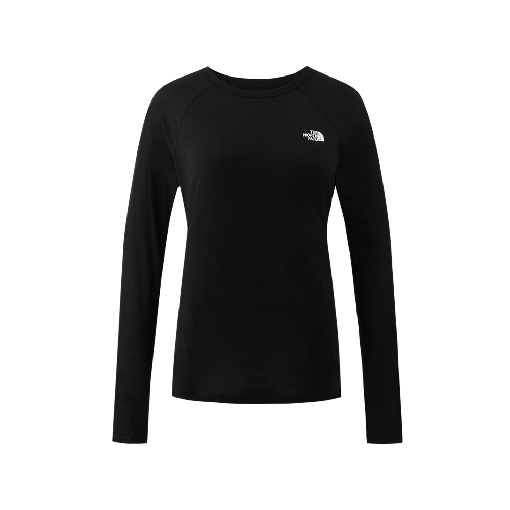 The North Face北面女款黑色長袖上衣｜8DRKJK3