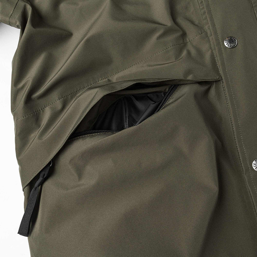 經典1986男款綠黑拼接FUTURELIGHT防水納米殼衝鋒衣｜8AKJBQW