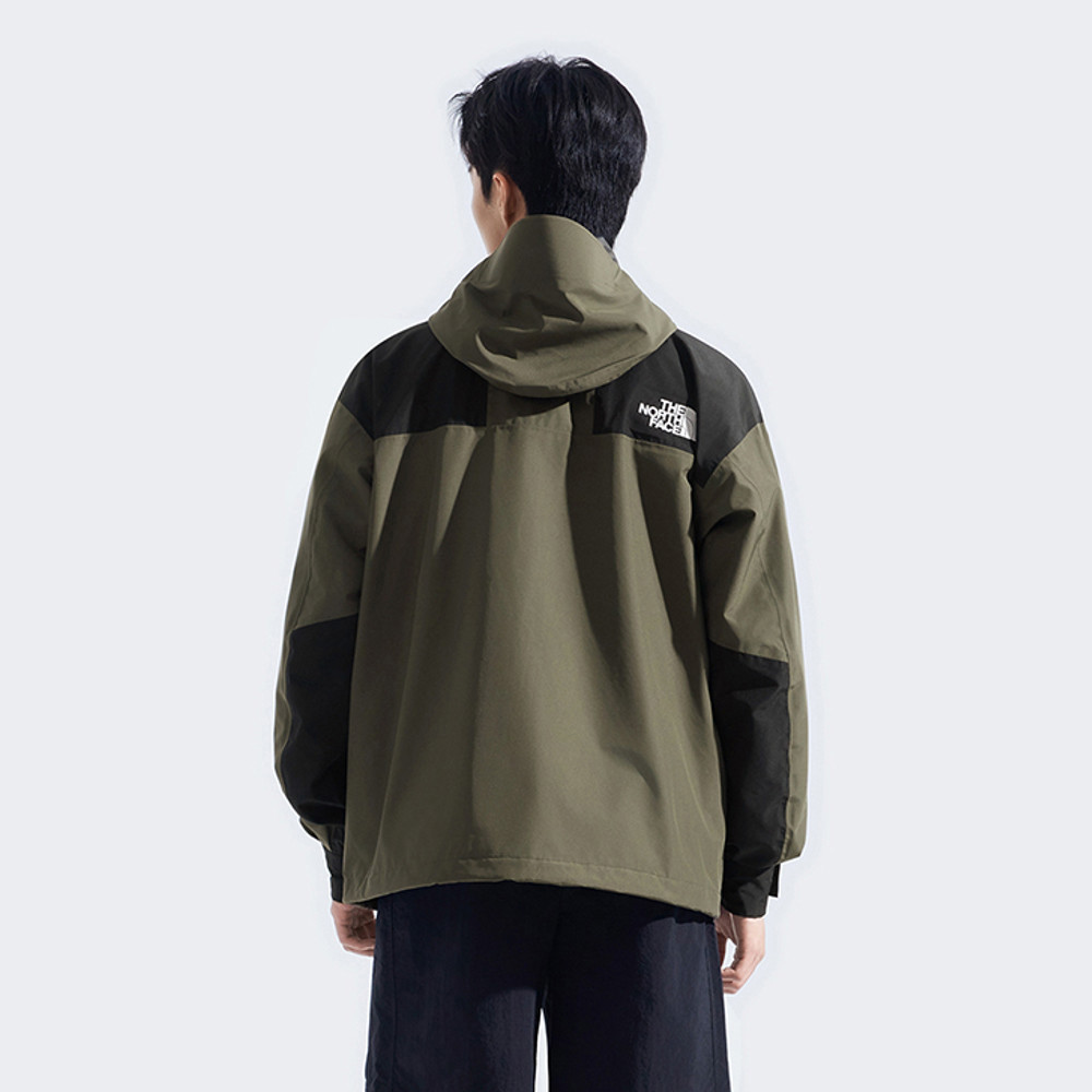 經典1986男款綠黑拼接FUTURELIGHT防水納米殼衝鋒衣｜8AKJBQW