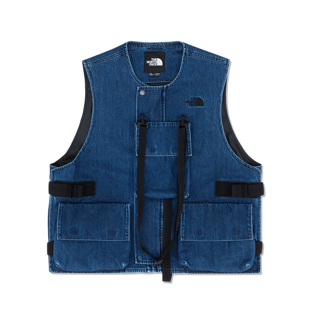 UE男款藍色丹寧背心｜8E5ND1R