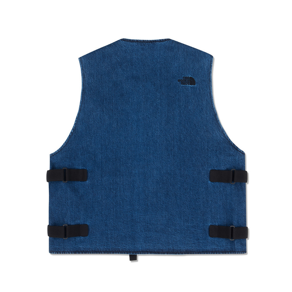 UE男款藍色丹寧背心｜8E5ND1R