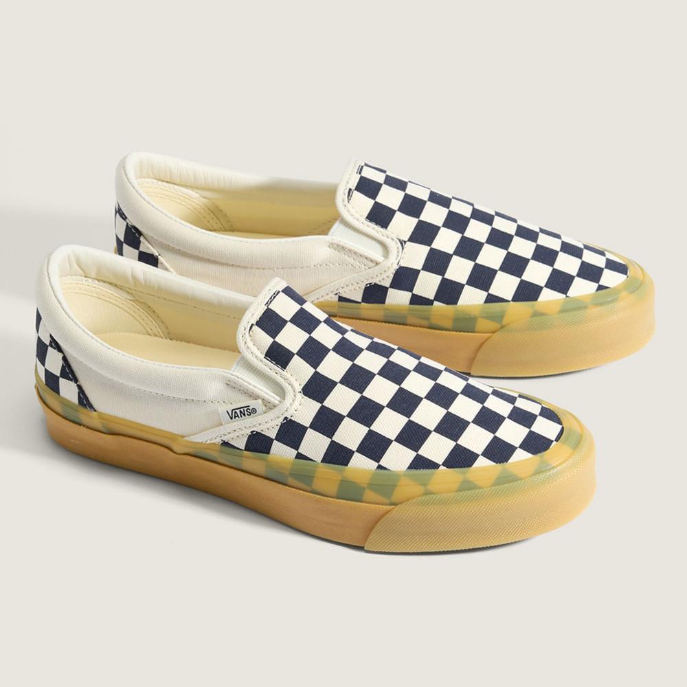 Premium LX Classic Slip-On 98 深藍色棋盤格滑板鞋