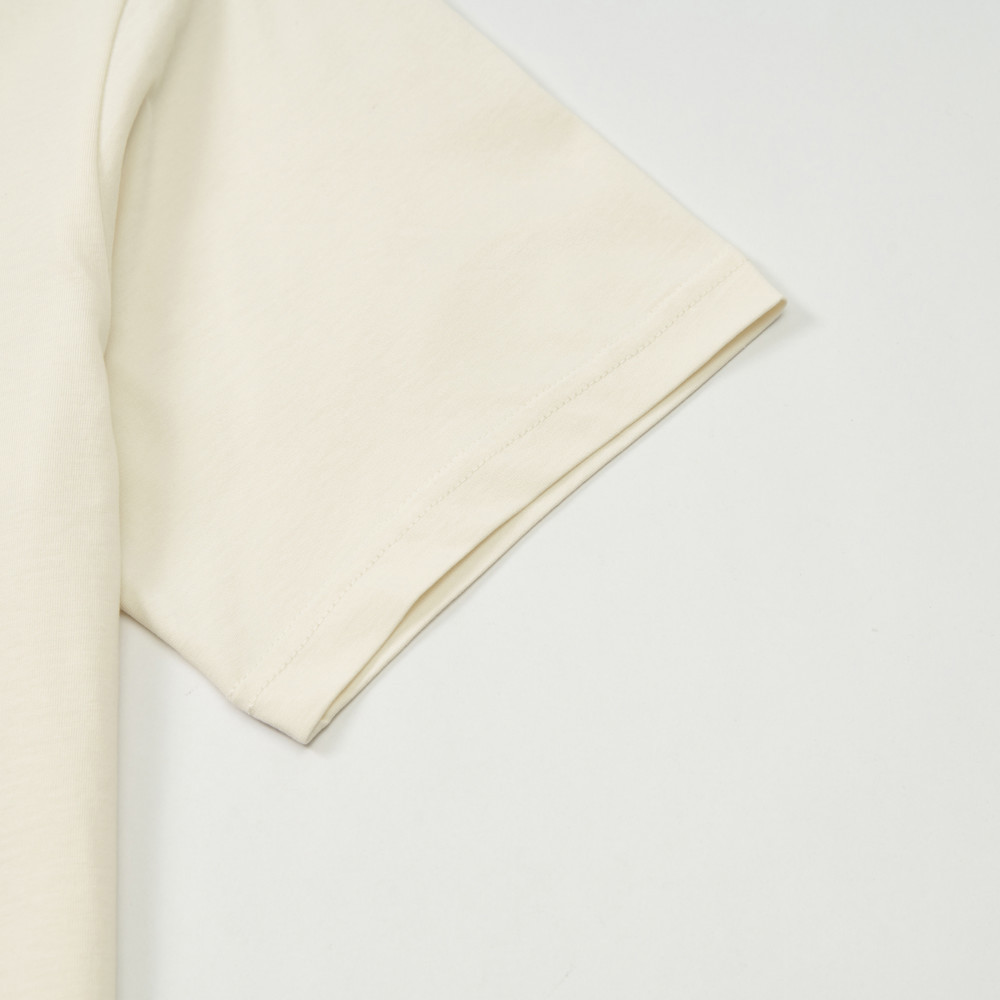 The North Face北面男女款米白色概念性印花短袖T恤｜8E4DQLI