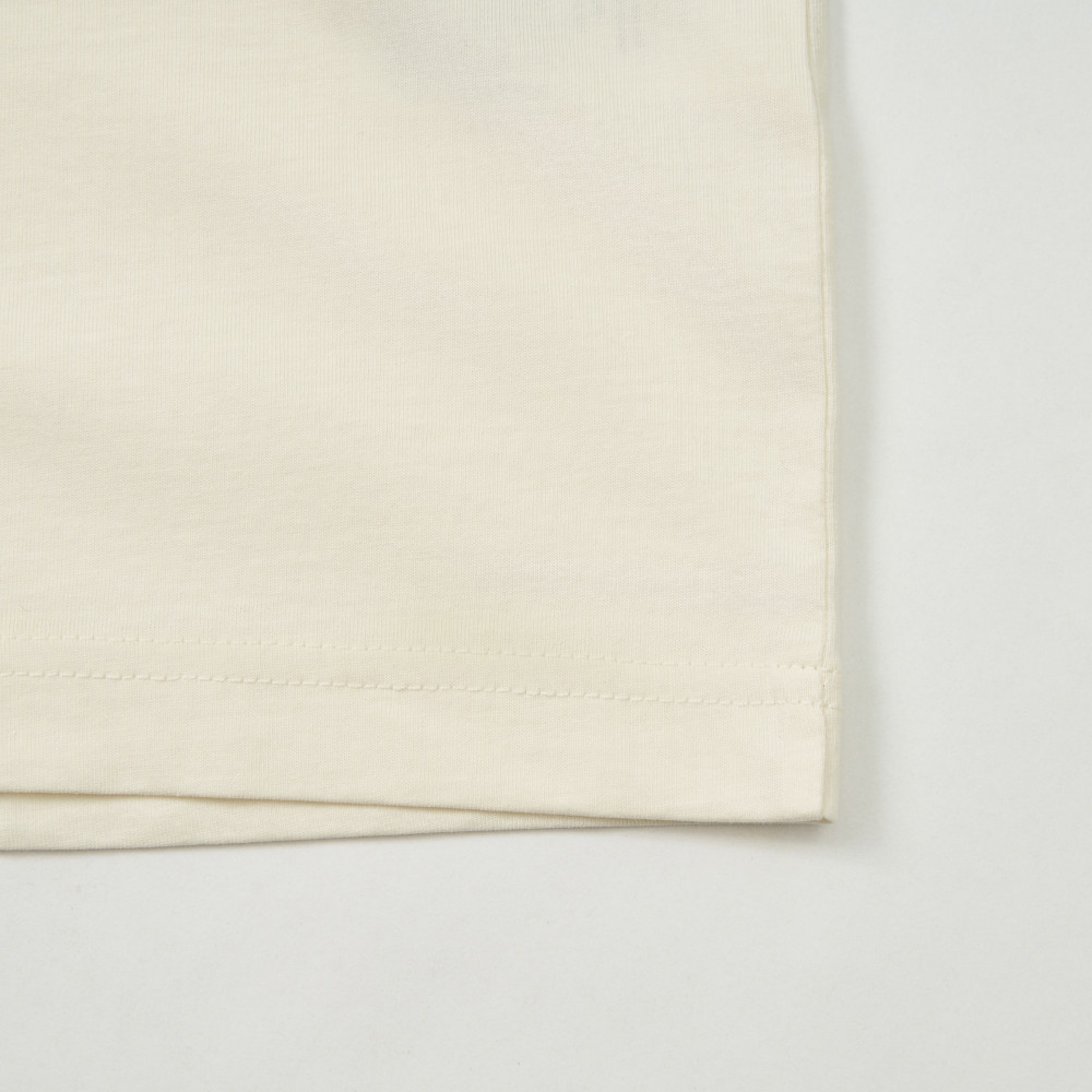 The North Face北面男女款米白色概念性印花短袖T恤｜8E4DQLI