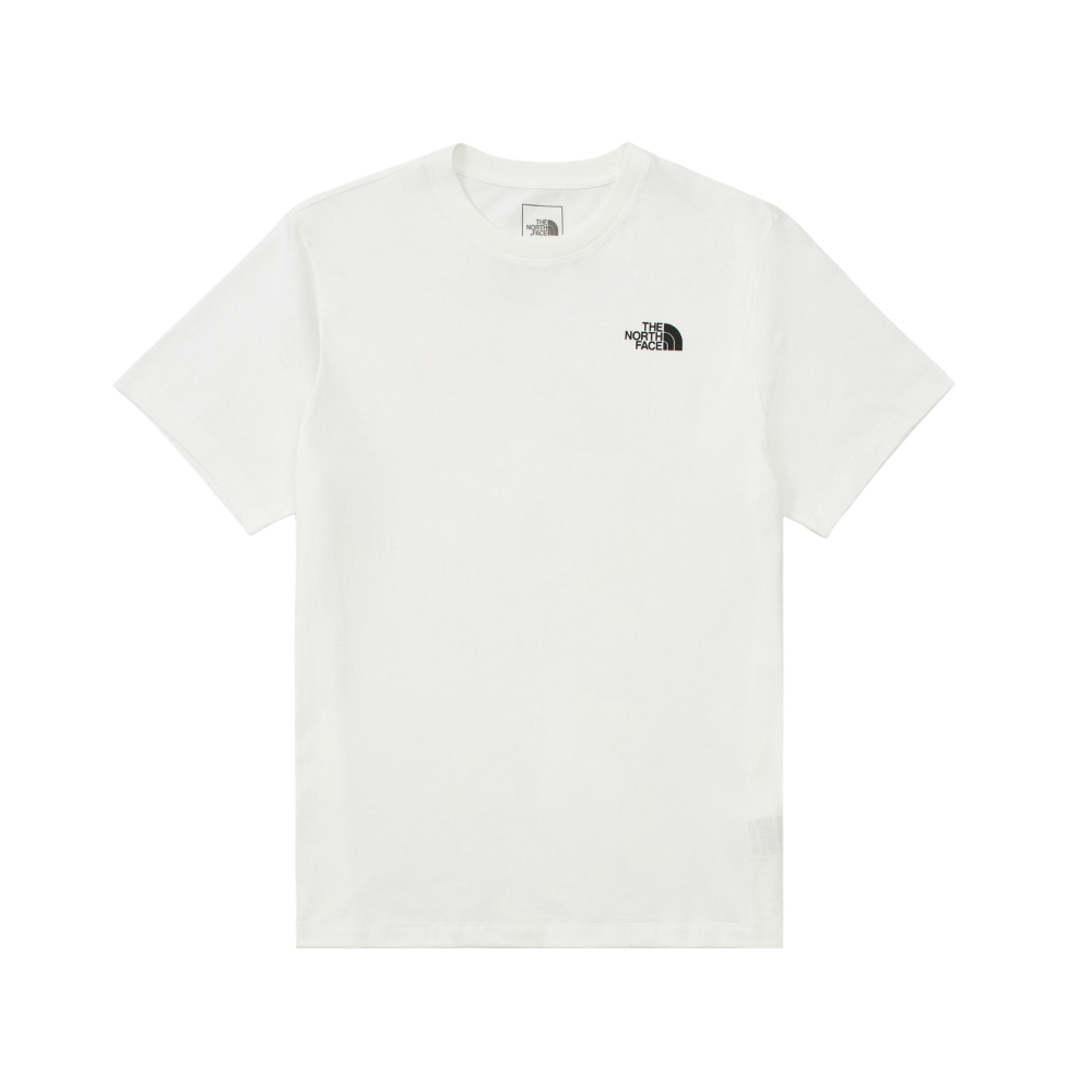 The North Face北面男款白色露營餐具印花短袖T恤｜8E9AFN4