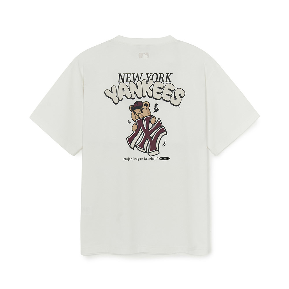 MLB 短袖T恤 Mega Bear系列 紐約洋基隊 (3ATSE0154-50IVS)