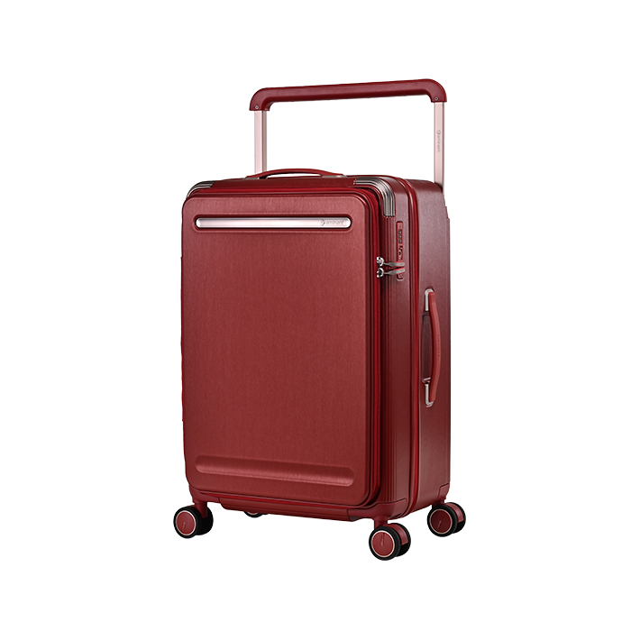 【eminent 萬國通路】全面46折起★KK75 Vista 上掀式煞車輪防爆拉鍊箱 24吋(緋紅/荼白/新霧黑)