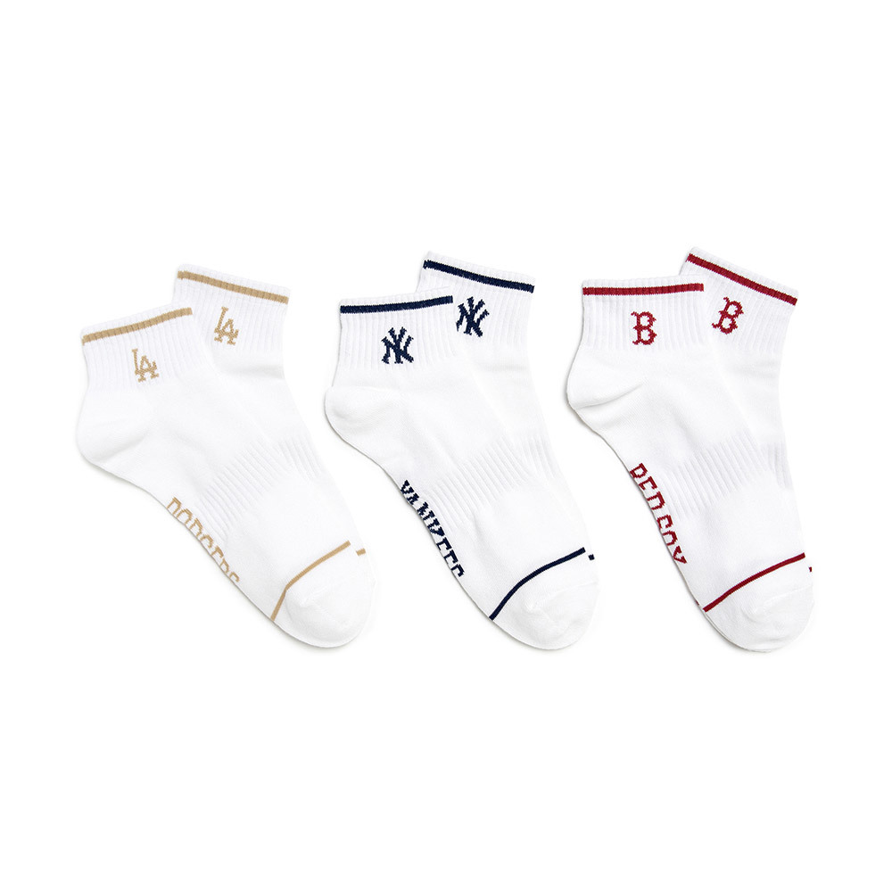 MLB 中筒襪三入組 道奇 紅襪 洋基隊 (3ASOLS25N-00BGS)
