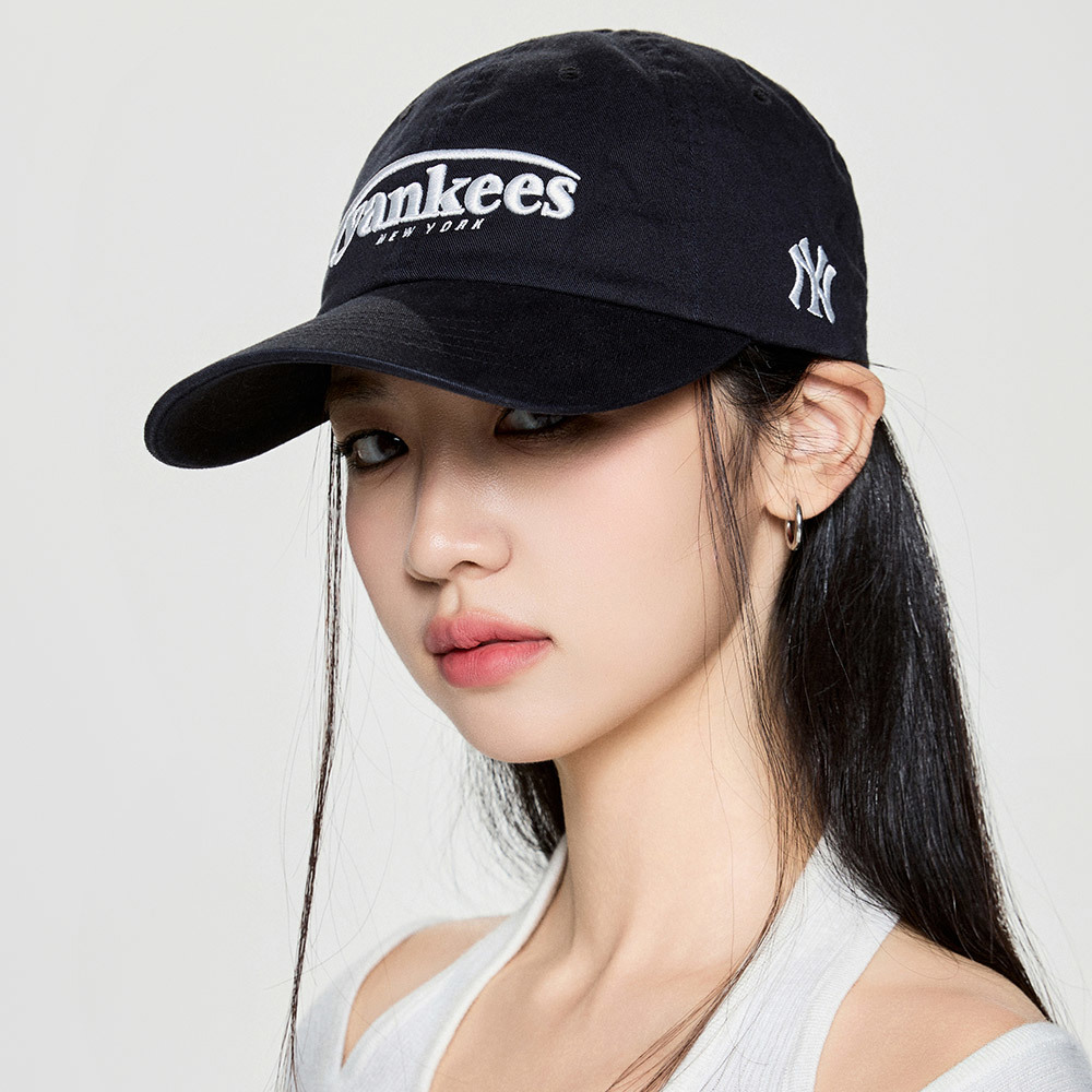 MLB 可調式軟頂棒球帽 Jelly BallCap 紐約洋基隊 (3ACPV315N-50BKS)