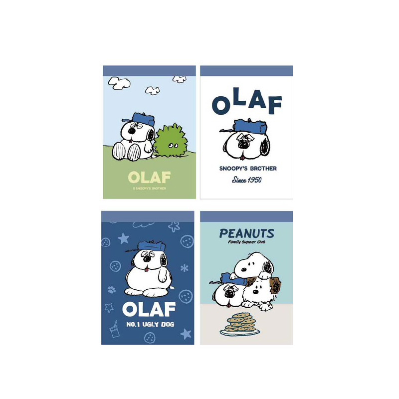 SNOOPY OLAF 萬用MEMO本(隨機出貨)