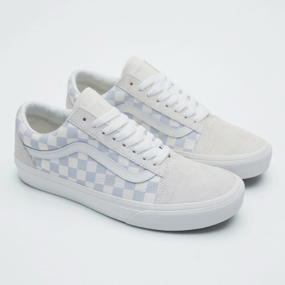 Old Skool 灰色棋盤格滑板鞋