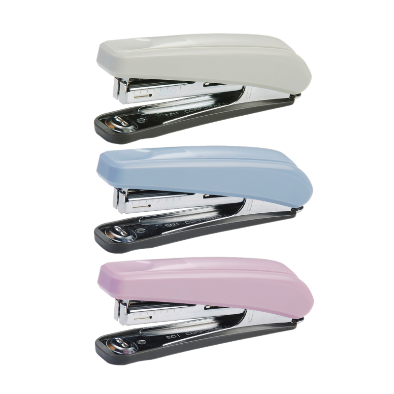 手牌SDI 典雅事務型訂書機(附針)-粉紅/灰/藍