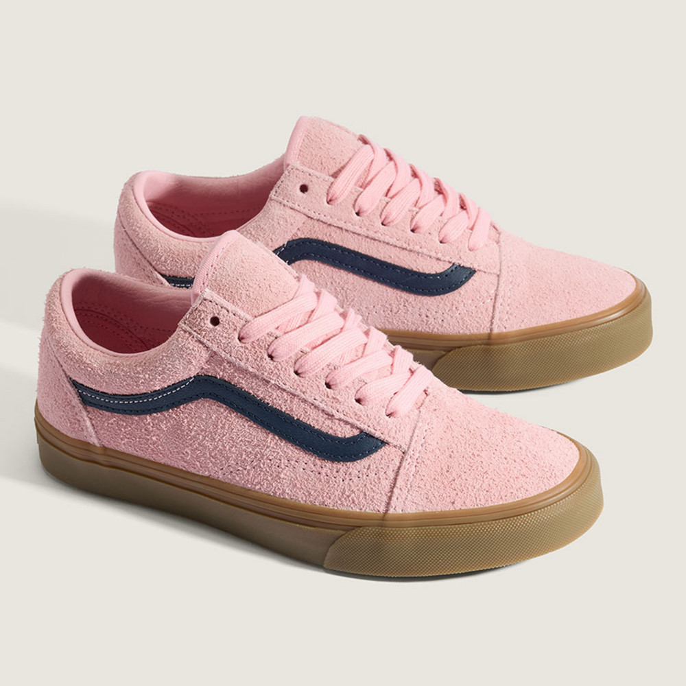 Old Skool 粉色/藍色滑板鞋