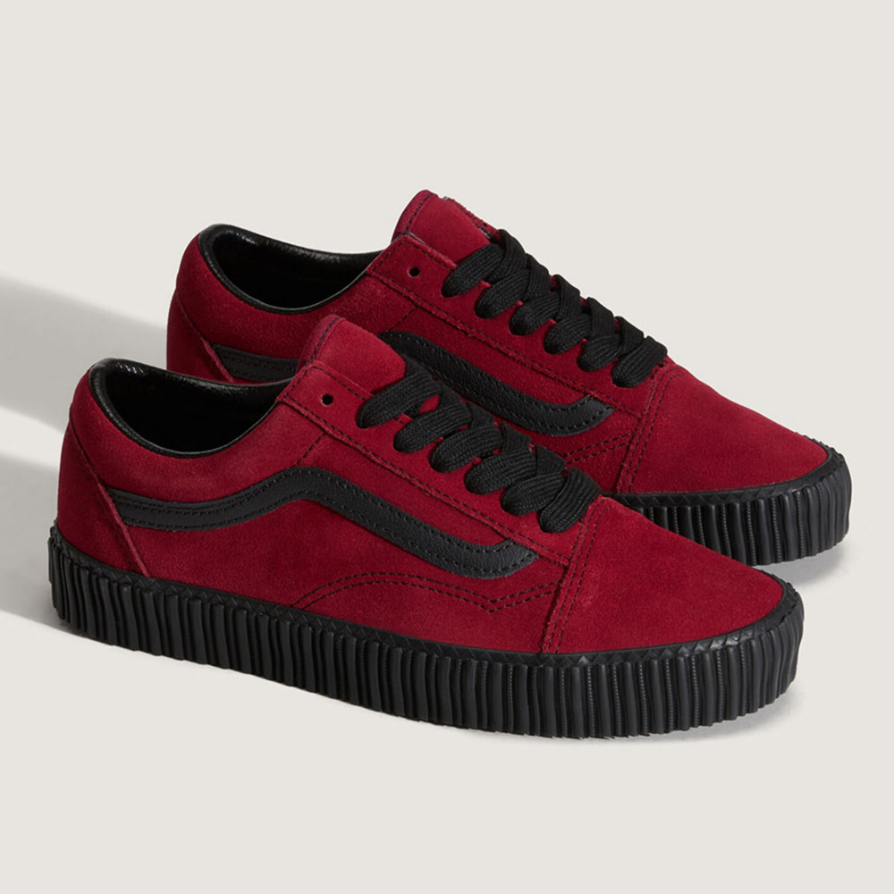 Old Skool Creeper 酒紅色 / 黑色滑板鞋