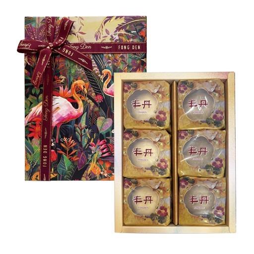 【丰丹】G-5雙鶴丰采(幸福Q餅*3+松子茶酥*3)(附提袋)(中秋禮盒)★9/6後開始出貨