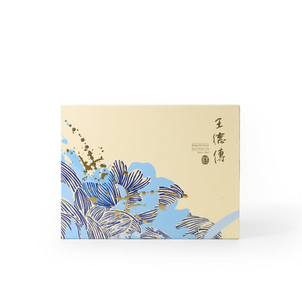 【雲月合茗 | 茗悅雙層禮盒】杉林溪金萱烏龍120g+蜜香紅烏龍 120g+古樹紅茶小團鬆點8片-王德傳