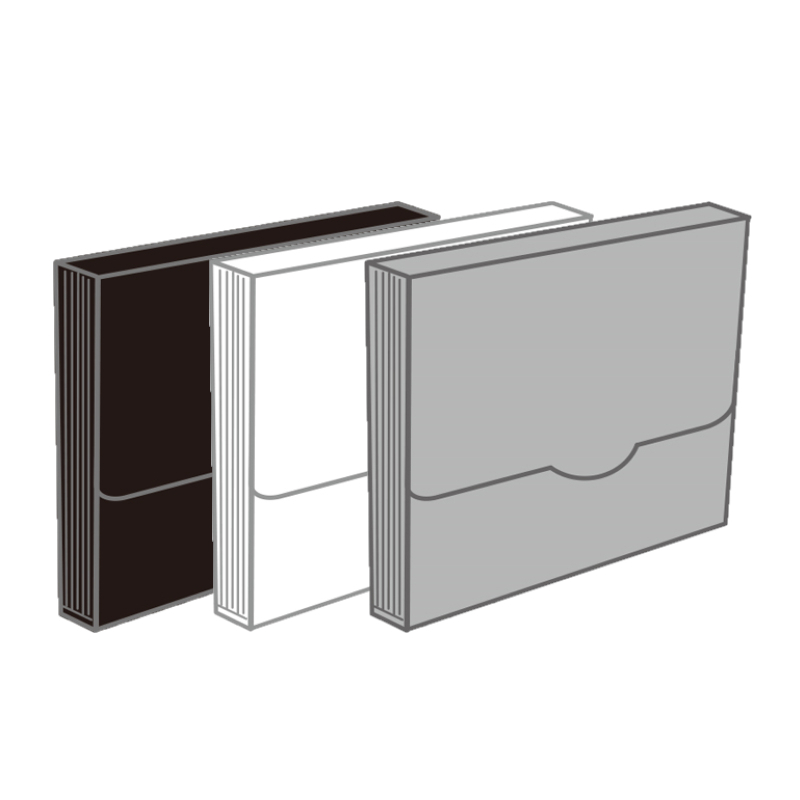 風琴夾(12入)-黑色/霧透/霧灰