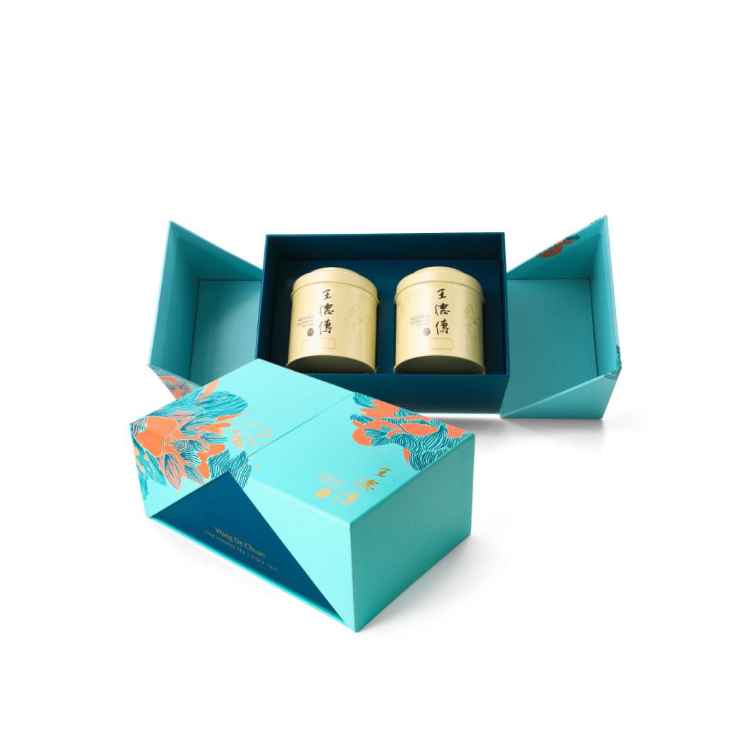 【雲月合茗 | 合茗雙茶禮盒】杉林溪金萱烏龍100g+迎香安尚烏龍100g-王德傳