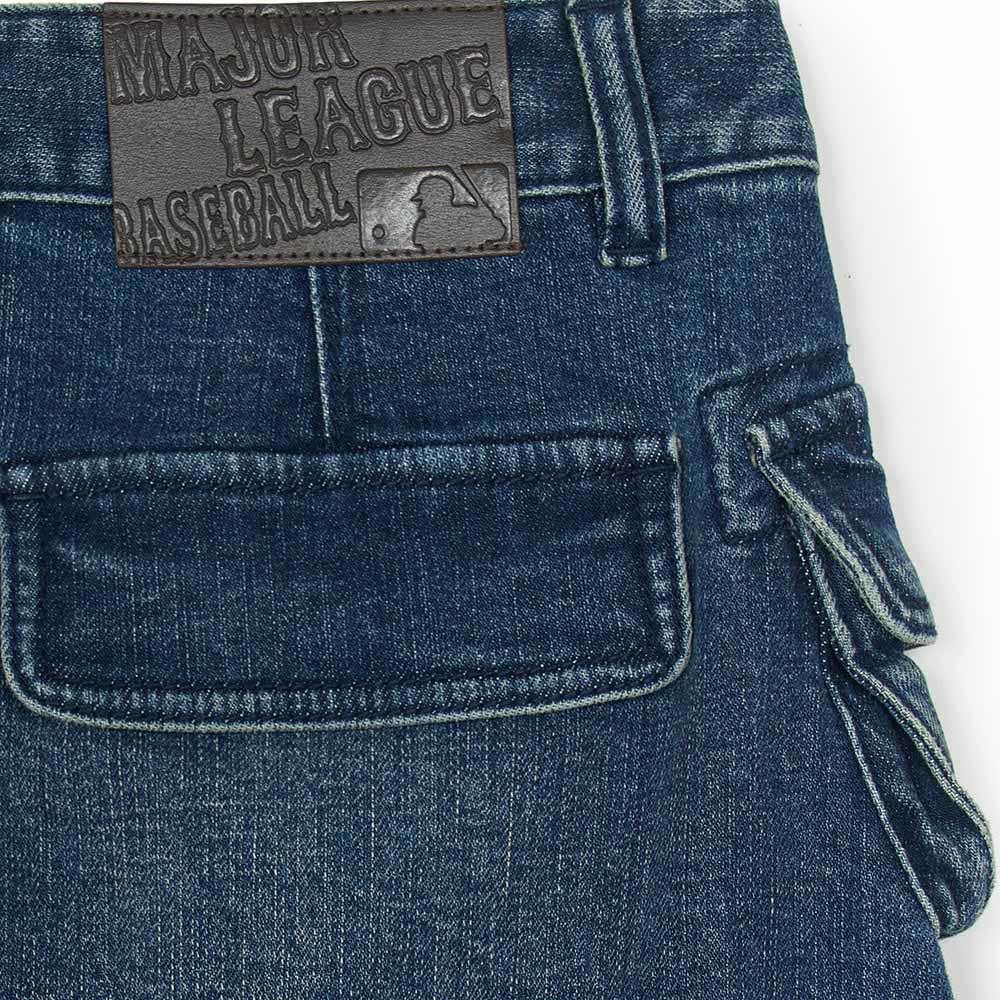 MLB 女版牛仔丹寧短裙  紐約洋基隊 (3FDSB0254-50INS)