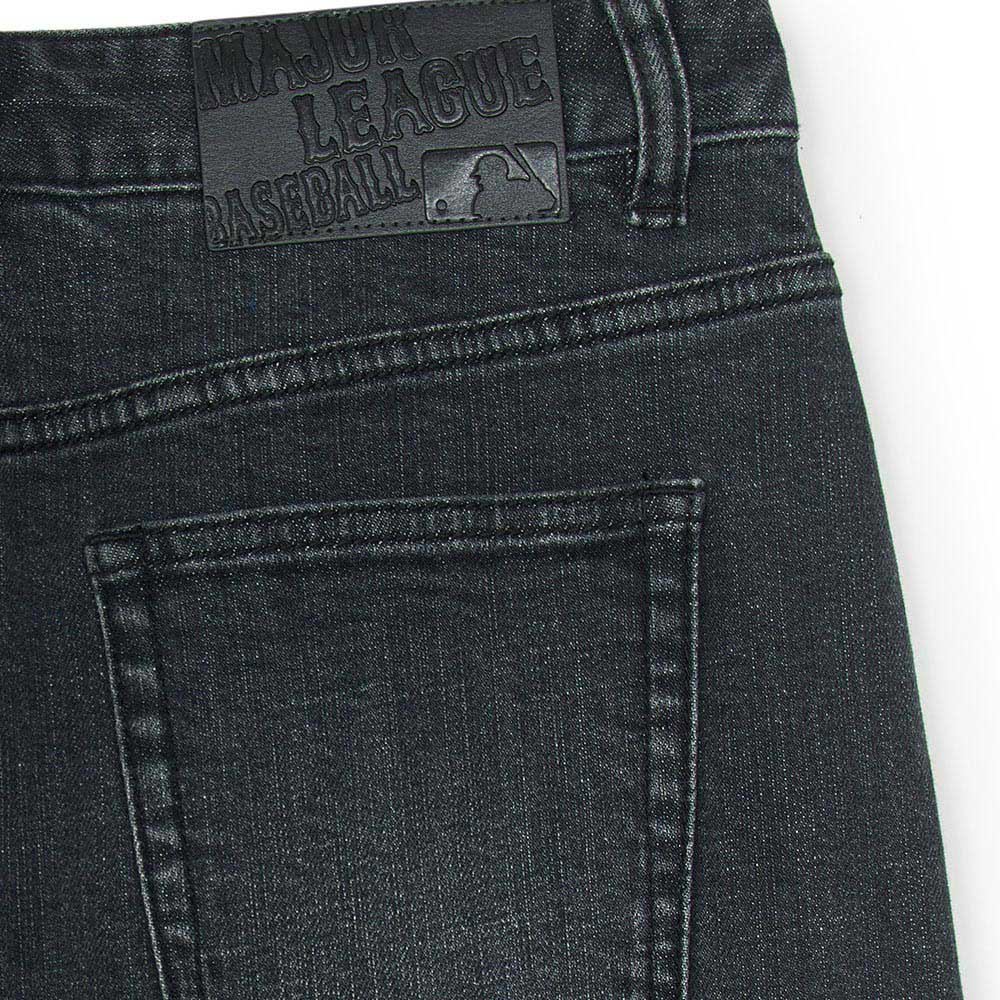 MLB 女版牛仔丹寧長裙  紐約洋基隊 (3FDSB0554-50BKS)