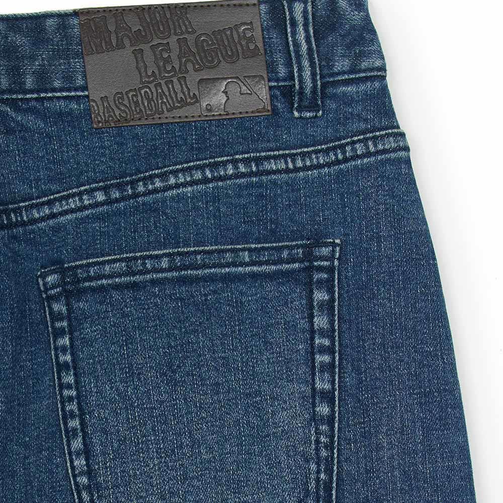 MLB 女版牛仔丹寧長裙  紐約洋基隊 (3FDSB0554-50INS)