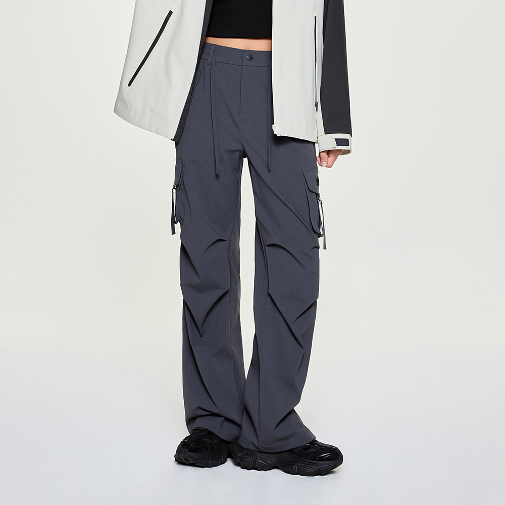 MLB 女版工裝褲 休閒長褲 Varsity系列 波士頓紅襪隊 (3FWPV0154-43CGS)｜舒