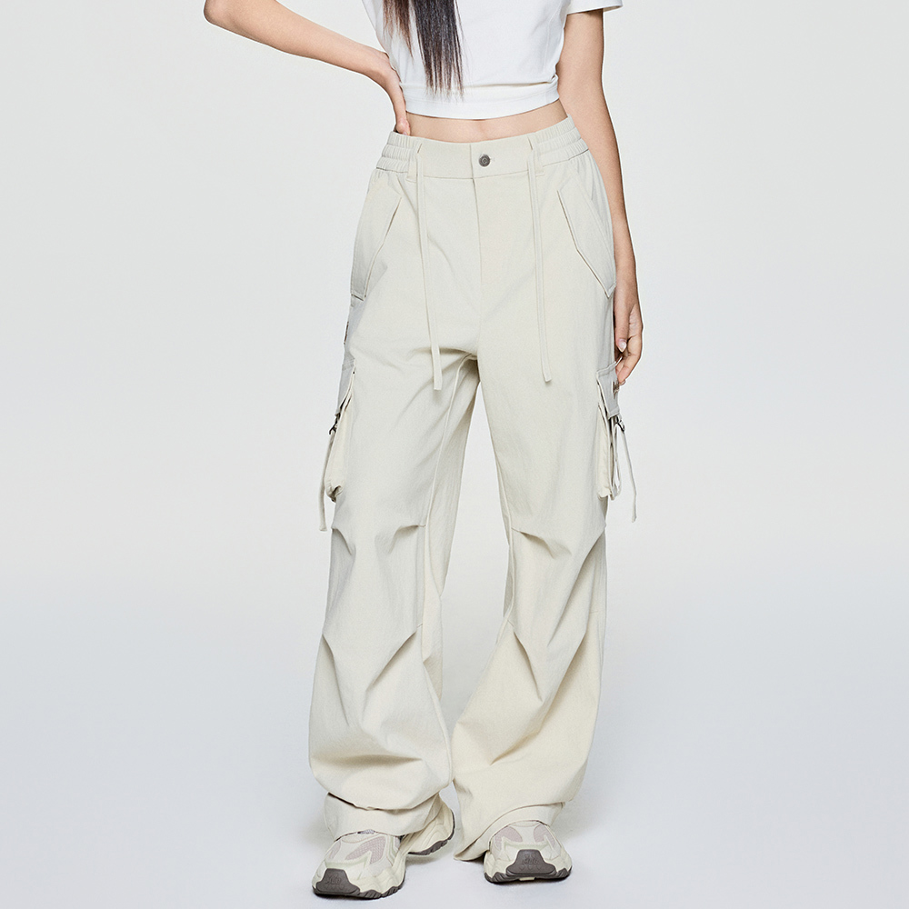 MLB Korea MLB 女版工裝褲 休閒長褲 Varsity系列 波士頓紅襪隊 (3FWPV0154-