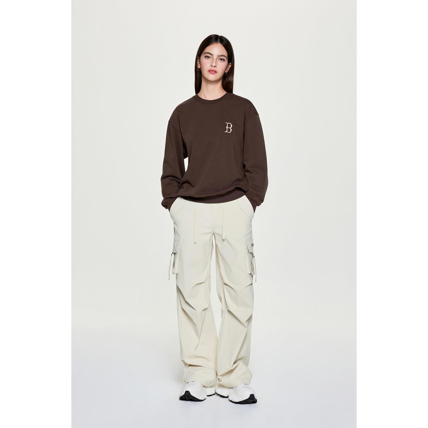 MLB 女版工裝褲 休閒長褲 Varsity系列 波士頓紅襪隊 (3FWPV0154-43SAL)