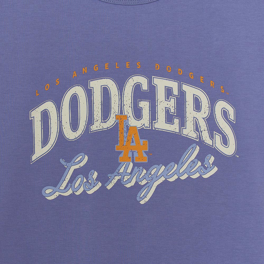 MLB 女版短袖T恤  Varsity系列  洛杉磯道奇隊 (3FTSV0454-07VOL)