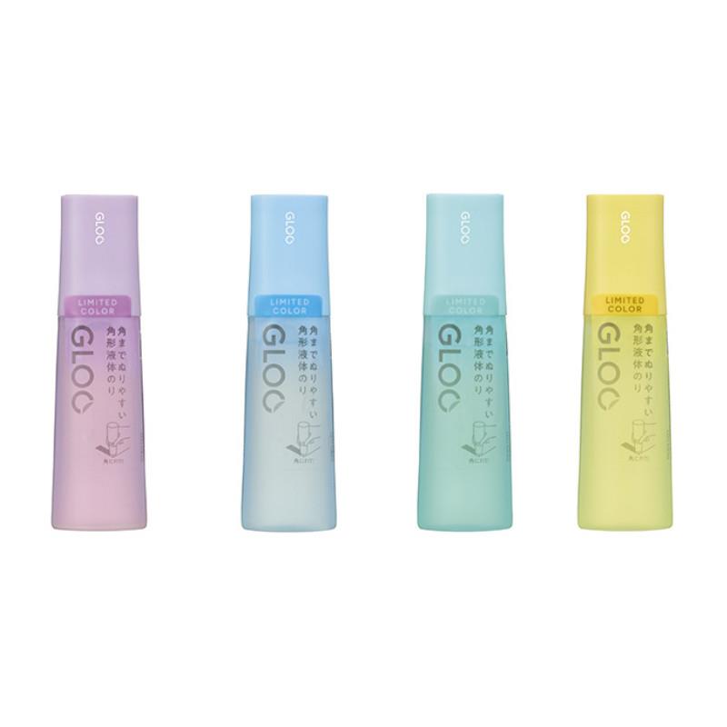KOKUYO GLOO方形膠水 冰淇淋限定色系-薄荷綠/汽水藍/藍莓紫/檸檬黃