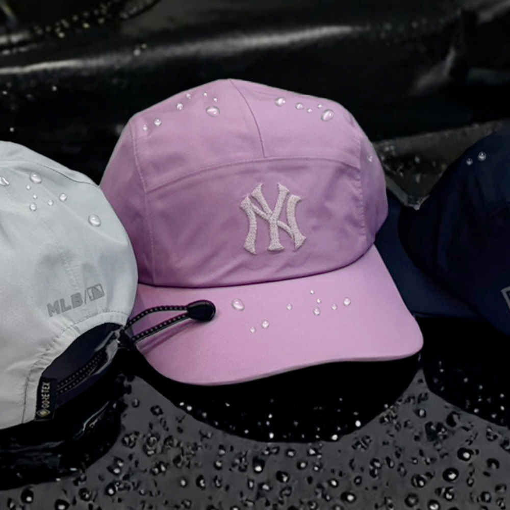 MLB GORE-TEX防水可調式軟頂 五分割帽 跑步帽 露營帽 紐約洋基隊 (3ACPB915